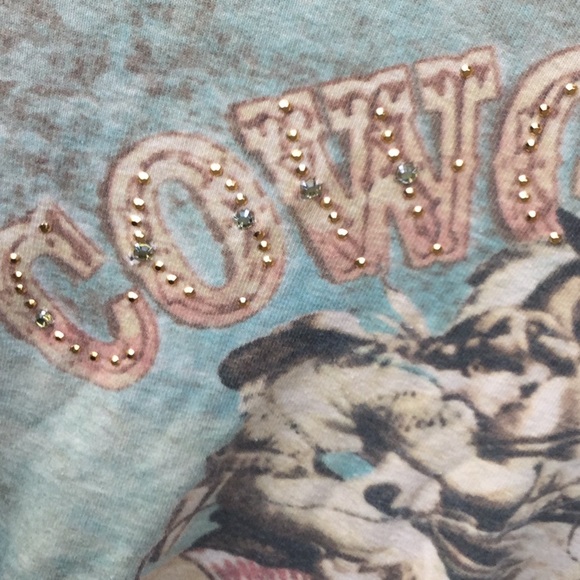 Skinny Minnie cowboy cowgirl boho rodeo barrel racing western tee shirt farmer’s - Picture 2 of 8